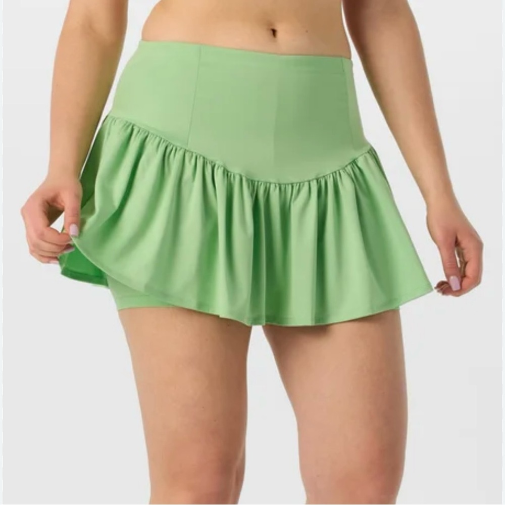 Head Vibrant Orange Mini Tennis Skirt Size Large